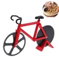 thumbnail image 5 of Bicicleta Cortador De Pizza De Acero Inoxidable - Rojo Ormromra LL-0694, 5 of 5