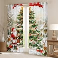 thumbnail image 2 of jejeloiu Chic Christmas Tree Blackout Curtains Set of 2 (38x54 Each),Kawaii Santa Claus Curtains and Drapes,Kida Xmas Gifts Living Room Curtains For Boys Kids,Ultra Soft Home Decor, 2 of 6