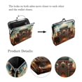 thumbnail image 3 of Fitr Premium Microfiber Coin Purse with Zinc Alloy Jaws - Compact and Stylish for Men - 4.3x4.7 in/11x12 cm - Durable Construction, Ideal for Everyday Use, 3 of 7