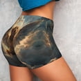 thumbnail image 6 of Seamless Workout Shorts Women - Cloud Rainbow Winged Dog Biker Gym Running Yoga Spandex Shorts for Women, 6 of 7