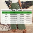 thumbnail image 3 of ABATAB Palazzo Pants for Women Summer Wide Leg Drawstring Pants Trendy Cotton Linen Beach Vacation Outfits with Pockets, 3 of 5