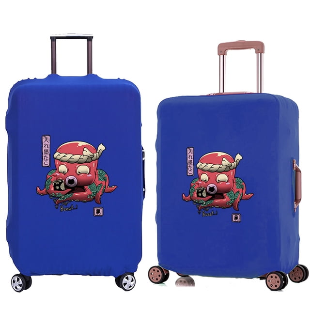 Luggage Cover Travel Suitcase Protective Cover for Trunk Case 18 '' -28 '' Foldable Light Suitcase Cover Cute Monster Pattern 8cute monster002 S