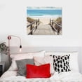 thumbnail image 5 of Creowell Bathroom Wall Art Beach Picture: Modern Ocean View Sea Canvas Artwork Decor Contemporary Coastal Scene Wave Seascape Painting Horizontal Scenic Nature Landscape Seaside Boardwalk 16x12in, 5 of 6