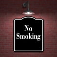 thumbnail image 2 of No Smoking Elegant BLACK Aluminum Composite Sign, 20"x24", 2 of 9