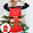 thumbnail image 5 of Dytern Xmas Christmas Theme Apron Kitchen Restaurant Dinner Apron for Cooking Baking Barbequing (Glove), 5 of 10
