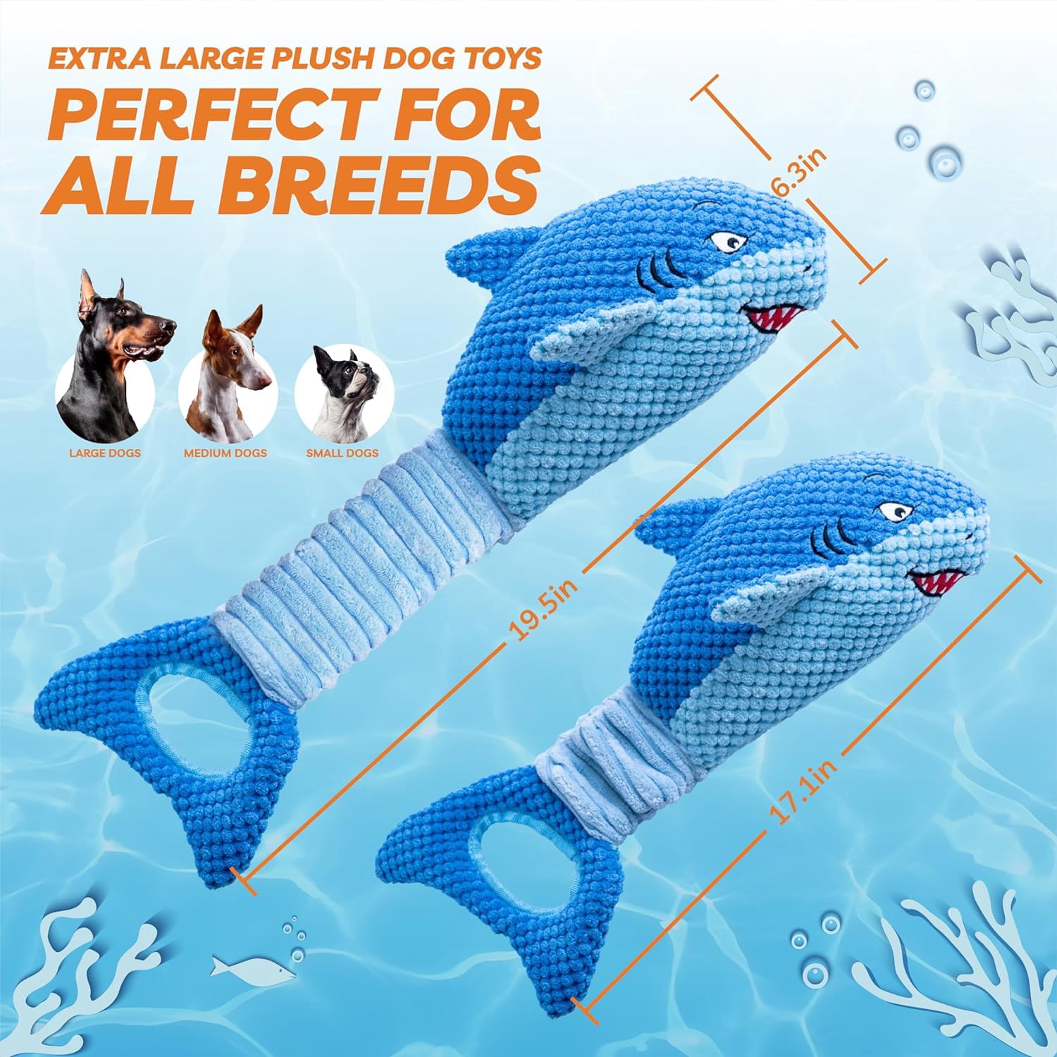Aerqvix Durable Dog Toys for Small Large Dogs, Dog Chew Toy for Not Aggressive Chewers, Tough Squeaky Interactive Dogs Toys for Puppies Plush Puppy Toys Goose Pet Toy Puppy Chew Toys for Teething