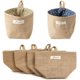 thumbnail image 2 of 4 Pieces Foldable Storage Basket Bag, Cotton Linen Storage Basket Bag, Hanging Storage Bag, 4 Colors, Used to Install Cosmetics, Keys, Toys, Small Items, 2 of 5