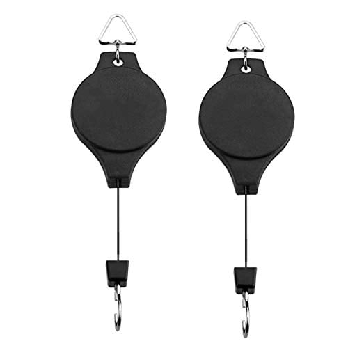 Plant Pulley Retractable Pulley Plant Hanger Hanging Flower Basket Hook Hanger for Garden Baskets Pots and Birds Feeder in Different Height