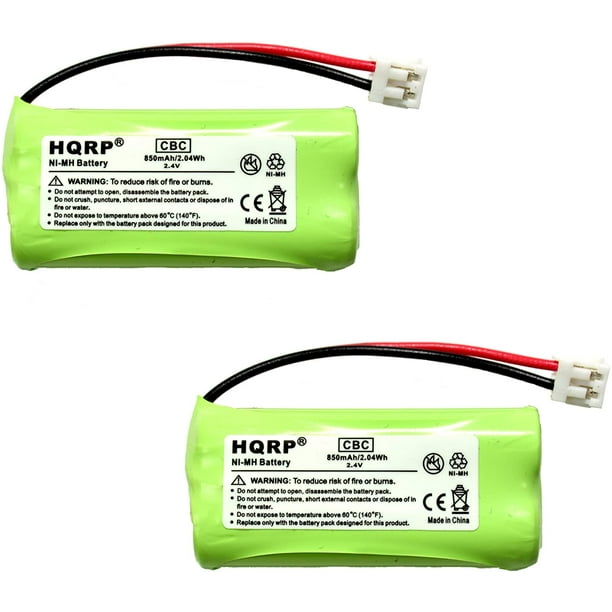 HQRP 2 Batterie Téléphone compatible avec VTech CS6209 / CS 6209, CS6219 / CS 6219, CS6219-2 / CS 6219-2 Téléphone Sans Fil