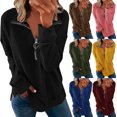 thumbnail image 1 of Pull-Over Fin pour Femmes Hauts Amples Décontractés Pull Mode Confortable Chandails en Molleton Manches Longues Blouses Chemises Femmes, 1 of 7
