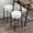 White-2PCS, variant on ONEVOG 26.7'' Swivel Boucle Counter Bar Stools Set of 2, Backless Counter Height Round Bar Stools with Metal Legs for Kitchen Island, White