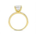thumbnail image 4 of 3.20 Carat (ctw) Lab-Created Emerald-Cut Moissanite Engagement Ring in 10K Yellow Gold, 4 of 6