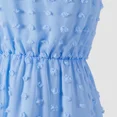 thumbnail image 5 of PatPat Family Matching Blue Swiss Dot Textured Halter Neck Sleeveless Dresses, Light Blue, Girl 8-9 Years, 5 of 7