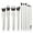 10 pcs grey, variant on 10 Piece Black brown Makeup Brushes - Wooden Handle with Soft Synthetic Bristles,for Face & Eye Makeup|Professional Makeup Brushes set for Women & Girls|