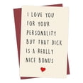 thumbnail image 1 of Tarjeta de aniversario divertida para esposa o esposo - Tarjeta de felicitación de boda para parejas, padres, novios o novias - Tarjeta feliz para mamá, papá, hombres o mujeres, 1 of 7