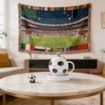 thumbnail image 1 of EGNMCR Football Themed Mug With Lid Spoon Gift Box Cute Ceramic Coffee Tea Cup A Great Gift For Sports Fans Ceramic cup, 1 of 7