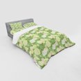 thumbnail image 3 of Ambesonne Rose Bedding Set 3 Pcs, Pastel Abstract Blossoms, Twin, Pistachio Green White, 3 of 3