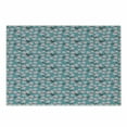 thumbnail image 1 of Blue and Pink Cutting Board, Japanese Sakura Pattern Repeating Cherry Blossom on Branches, Decorative Tempered Glass Cutting and Serving Board, in 3 Sizes, by Ambesonne, 1 of 2