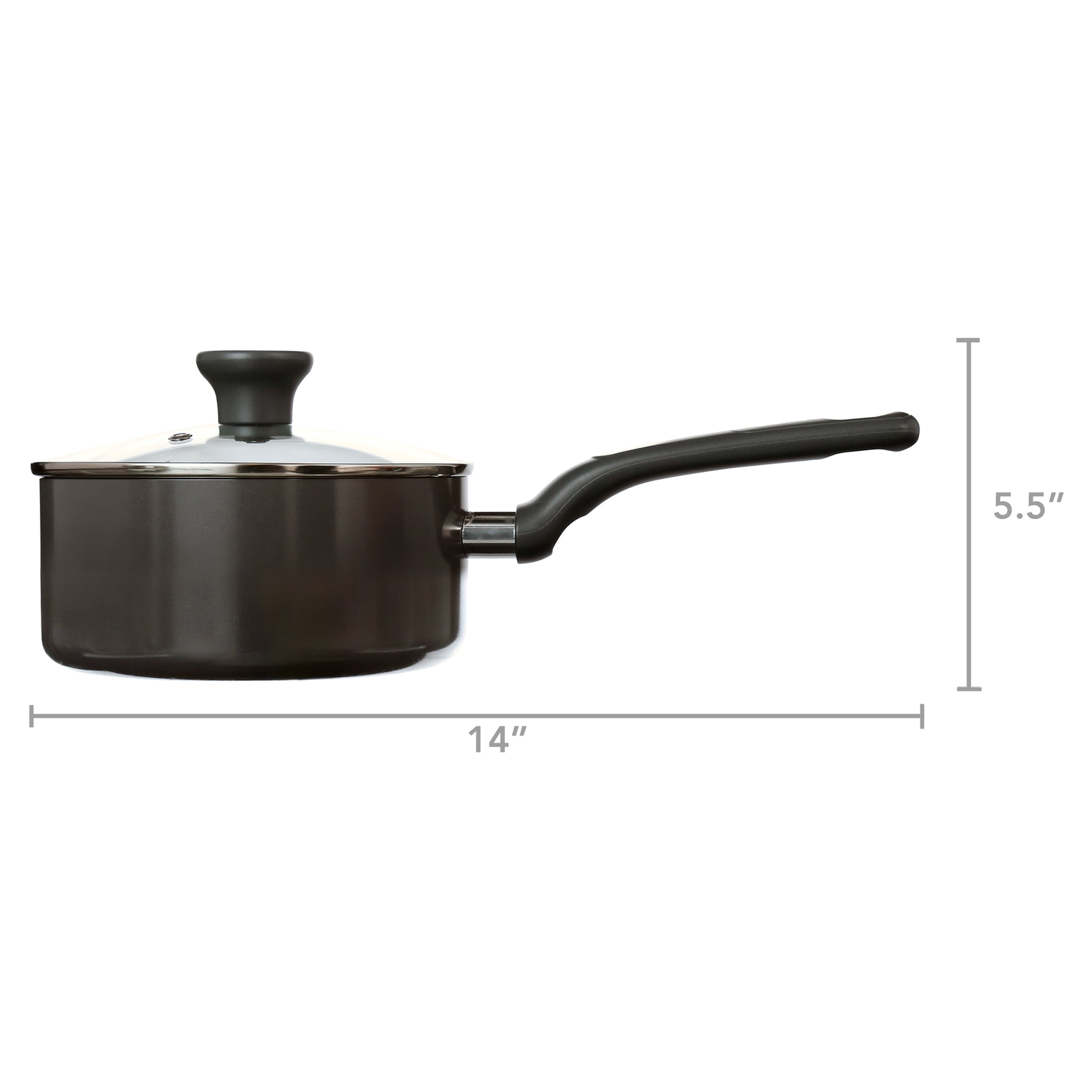 T-fal Easy Care Ceramic 2qt Sauce pan w/lid Grey