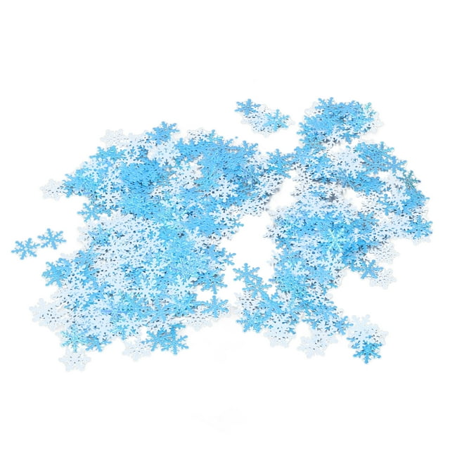 Snowflake Christmas Confetti Vibrant Color Winter Holiday Decoration 1000Pcs Reusable Plastic