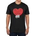 thumbnail image 2 of My Cat Is My Valentine Black Adult T-Shirt - X-Large, 2 of 2