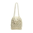 thumbnail image 2 of Bolso de hombro con cuentas, informal, ligero y portátil, ideal para ir de compras o como regalo de cumpleaños. Blanco, 2 of 8