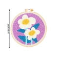 thumbnail image 3 of Coarse Yarn Poke Embroidery DIY Material Package Flower Series Style Poke Music, 3 of 6