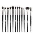 thumbnail image 1 of 12Pcs/Set Black Rod Silver Tube Makeup Tools Loose Powder Brushes Face Makeup Brushes Portable Makeup Brush Set, 1 of 9