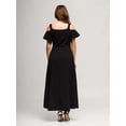 thumbnail image 5 of Womens Cold Shoulder Maxi Dress, 5 of 7
