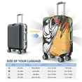 thumbnail image 4 of Honeii Fishing Bass Elastic Luggage Cover, featuring double-sided printing, is the ideal companion for travel, business trips, and daily use(not included suitcase )-Large, 4 of 7