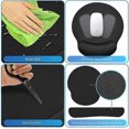 thumbnail image 4 of Mouse Pad, Ergonomic Mouse Mat + Keyboard Wrist Rest Support Set For Computer/laptop, Non-slip Rubber Base Memory Foam Wrist Rest Set For Relief Getti, 4 of 5