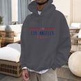 thumbnail image 2 of VBARHMQRT Red Sweatshirt Men's Fashion Casual Part 3D Print Long Sleeve Drawstring Hooded Sweater Tops, 2 of 4