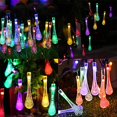 thumbnail image 4 of Sowaz Solar String Lights 20 Feet 30 LED Water Drop Solar Fairy Waterproof Lights for Garden, Patio, Yard, Home, Parties, Multi Color, 4 of 10