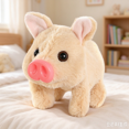 thumbnail image 3 of Electronic Plush Pig Pet Toy, Lifelike Animated Walking Pig with Sound and Motion for Children Interactive Play, 3 of 3
