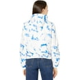thumbnail image 3 of Levis Womens Retro Hooded Rain Windbreaker Jacket Standard  Plus Sizes Plus Size 2X Blue Tie Dye, 3 of 5