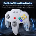 thumbnail image 3 of Luxmo Wireless N64 Controller, 2.4GHZ Wireless Joystick Controller Gamepad Compatible with N64 System Video Console (Gray), 3 of 8