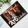 thumbnail image 4 of ABODELINE 2026 Wall Calendar,Calendar 2026, January 2026 - December 2026, Wall Calendar Cat Kitten, 11" X 17" Opened,Full Page Months Thick & Sturdy Paper for Calendar Organizing & Planning, 4 of 6