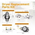 thumbnail image 5 of 2026 Upgrade 3387134 Cycling Thermostat 3392519 Dryer Thermal Fuse 3977767 High-Limit Thermostat 3977393 Thermal Cut-Off Switch Kit Compatible With Whirlpool Kenmore Maytag, 5 of 7