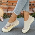 thumbnail image 5 of LEAVINGSUO Shoes for Women Versatile Plus-Size Mesh Breathable Soft Sole Walking Shoes Comfortable Shoes Beige 40, 5 of 7