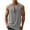 Gray, variant on GERsome Men's Tank Tops Cotton Linen Sleeveless V-Neck T Shirts Basic Solid Color Tank Shirts Summer Beach Vacation Tops S-2XL
