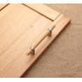 thumbnail image 1 of B233 Distancia del orificio 96 mm Plata cepillada Tirador de madera maciza minimalista nórdico moderno Herrajes anticolisión de estilo europeo Puerta del cajón del gabinete Manija de la puerta del arm, 1 of 3