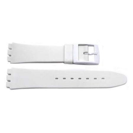 Swatch Replacement Plastic White 17mm Watch Band