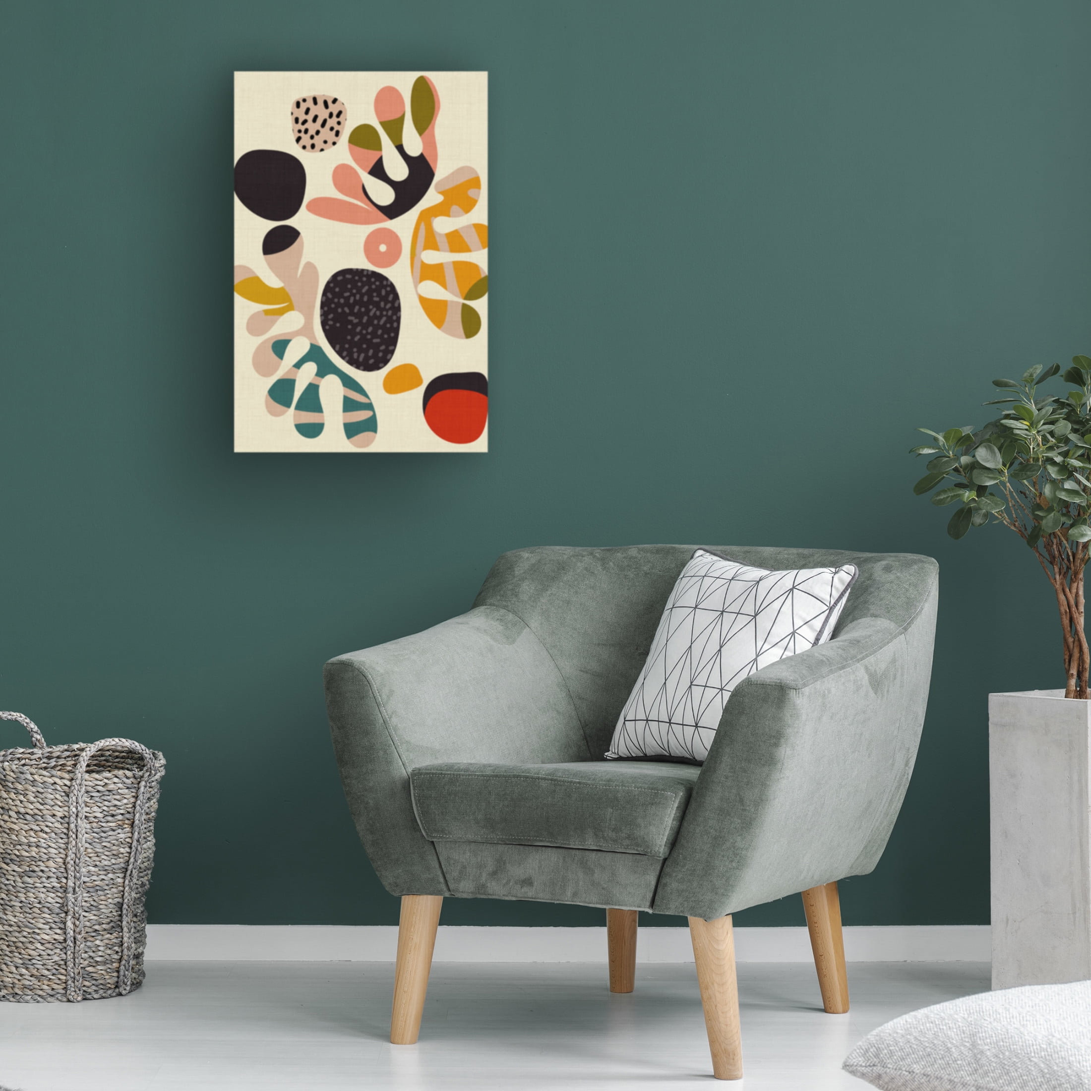 Trademark Fine Art Ana Rut Bre Mid Century Cut Outs2 Canvas Wall Art