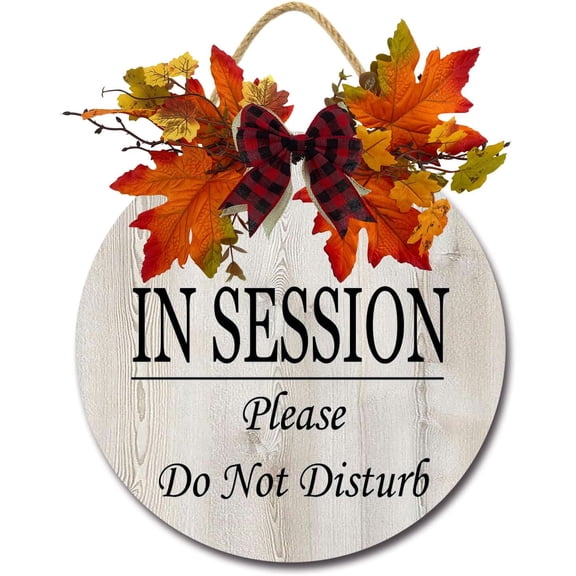 Eveokoki 12" Do Not Disturb Sign, Privacy Sign, In Session Please Do Not Disturb Sign for Home Office Restroom Conference Hospital, Door Indicator Signs