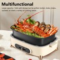 thumbnail image 4 of Nonstick Electric Skillet, 1200W Adjustable Temperature Multifunction Electric Skillet with Glass Lid, Removable Electric Frying Pan for Family Party Fun, 4 of 7