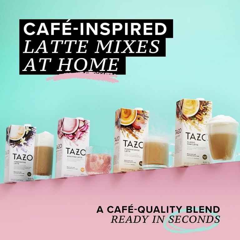 TAZO Rose Pink Latte Iced Tea Concentrate, Herbal Tea, Caffeine