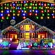 thumbnail image 3 of Guirnalda de luces navideñas para exteriores, guirnalda de luces LED con forma de carámbano de 4 m y 20 m, para decoración de Año Nuevo, 3 of 5