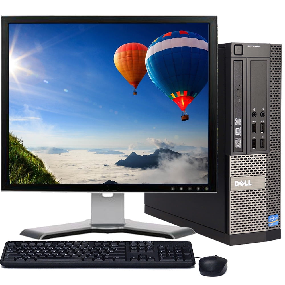 virtueel Smeren Cumulatief Renewed Dell Desktop Computer Core i5 Processor 8GB Memory 500GB HD DVD  Wi-Fi with a 19in. LCD Monitor - Windows 10 PC - Walmart.com