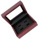 thumbnail image 3 of Caja organizadora de madera portátil de 12 x 16 x 7 cm, con 2 compartimentos para 6 artículos de campeonato. Vino rojo 4 hoyos, 3 of 4