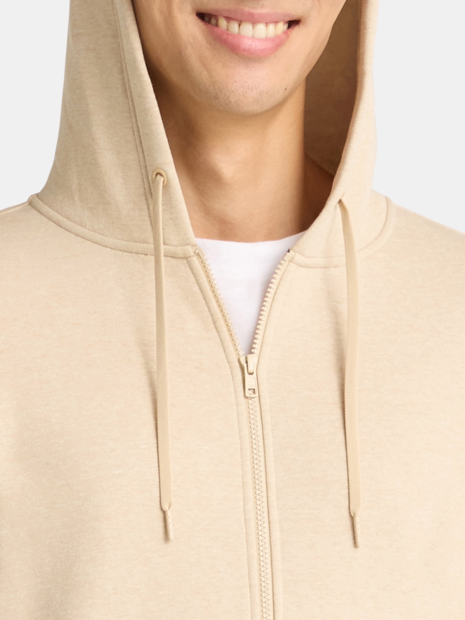 Athletic Works Men's and Big Men's Zip Up Fleece Hoodie Sweatshirt, Sizes S-5XLT
